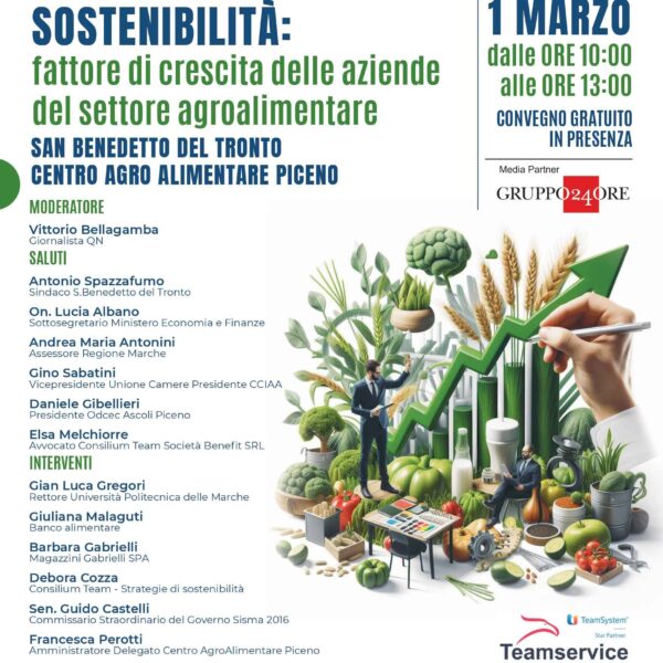 Sostenibilità fattore di crescita delle aziende del settore agroalimentare   Consilium Team
